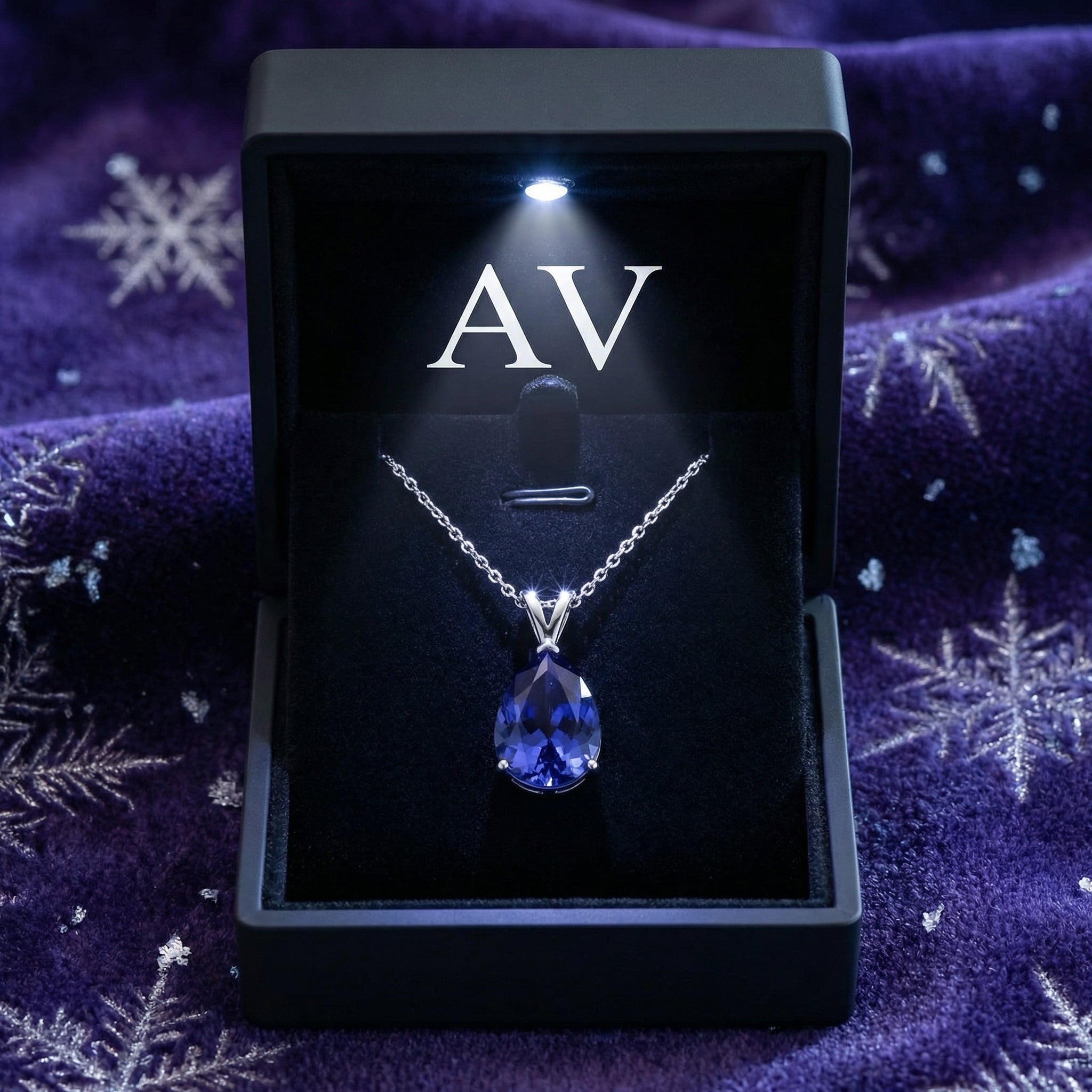 YLQ4151-DEC-tanzanite - Premium LED Gift Box Presentation