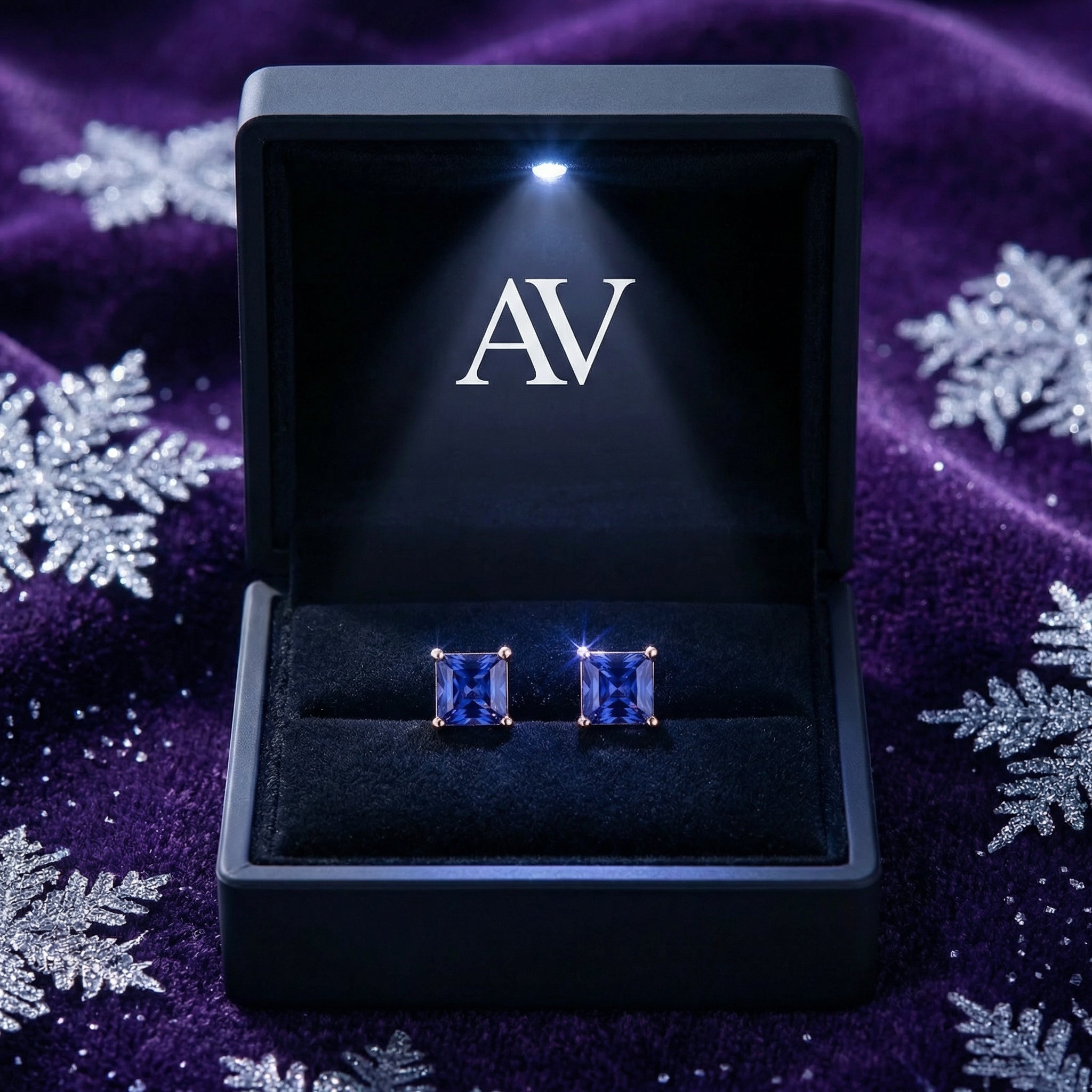 YLQ4165-DEC-tanzanite - Premium LED Gift Box Presentation