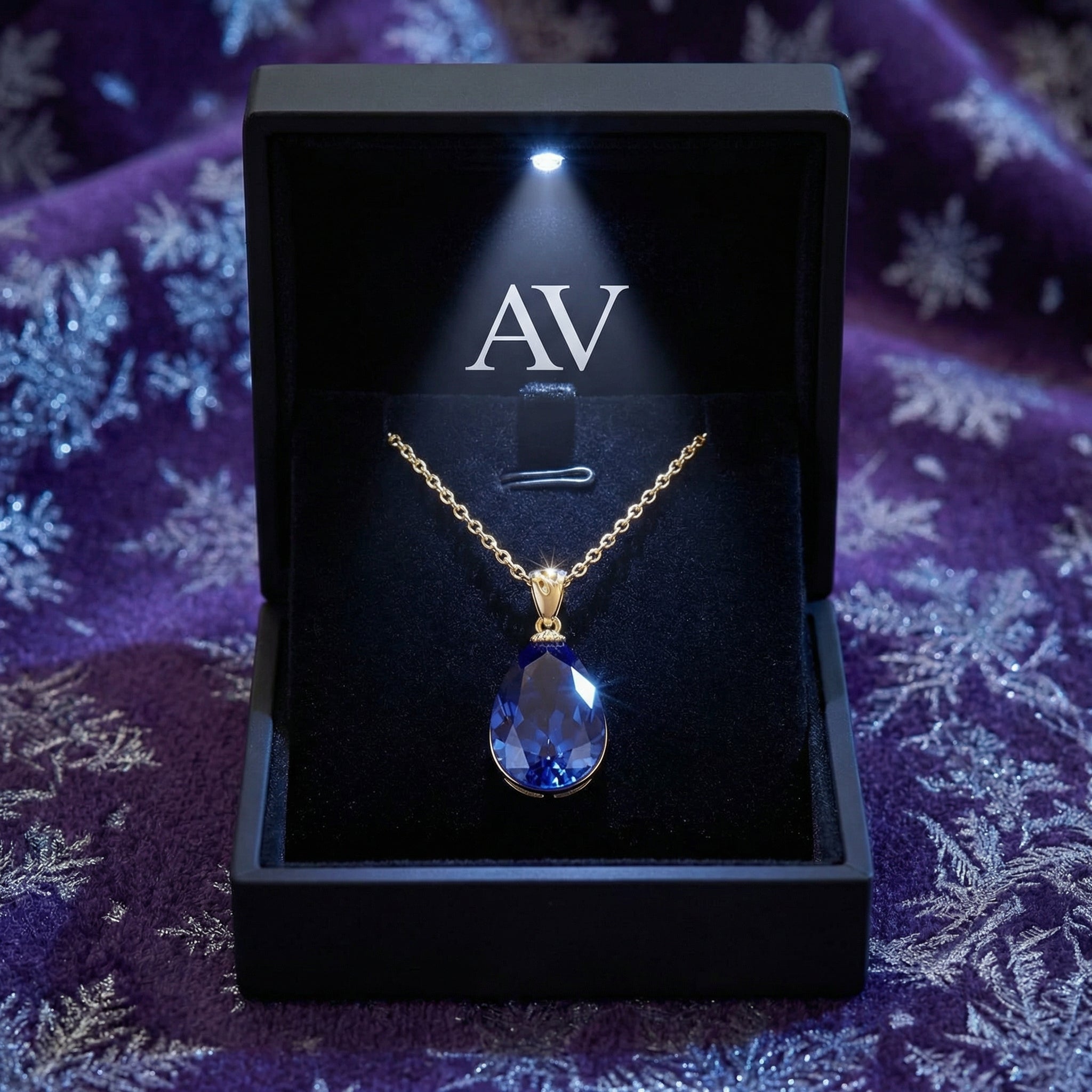YLQ4196-DEC-tanzanite - Premium LED Gift Box Presentation
