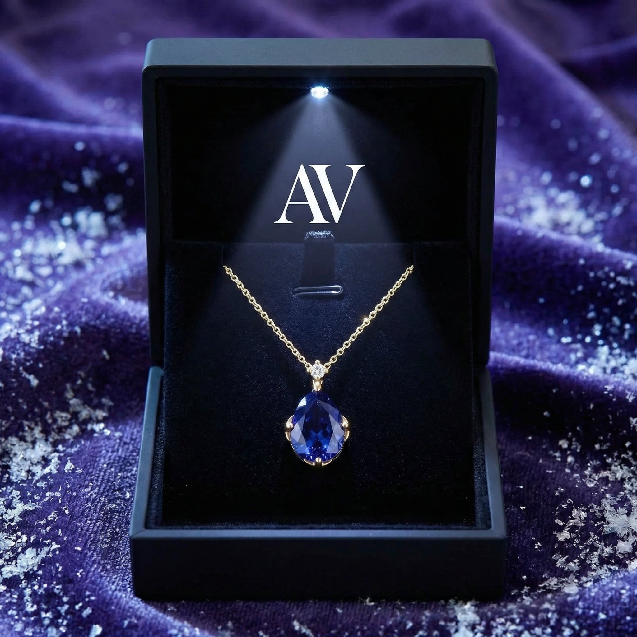 YLQ4201-DEC-tanzanite - Premium LED Gift Box Presentation