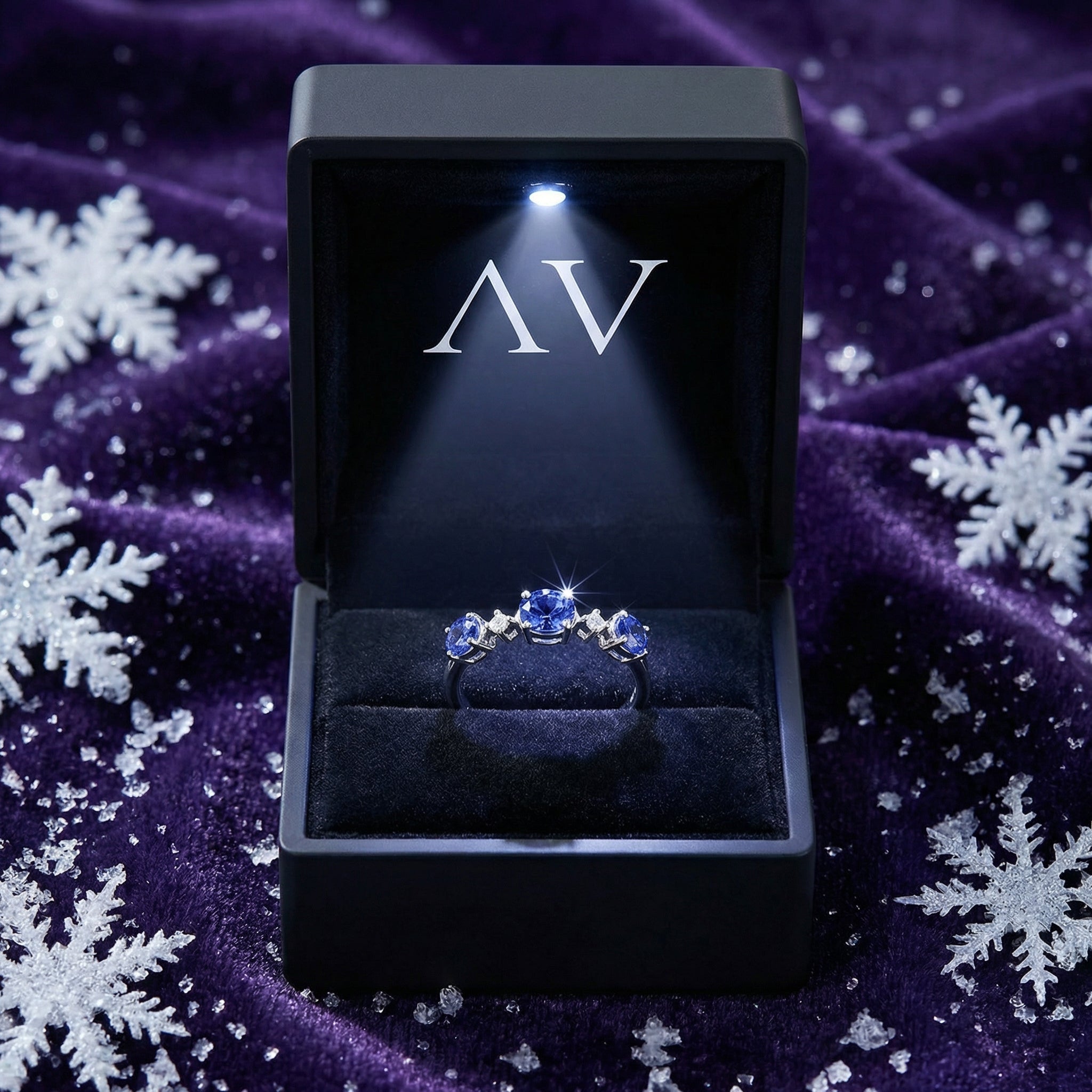 YLQ4208-DEC-tanzanite - Premium LED Gift Box Presentation