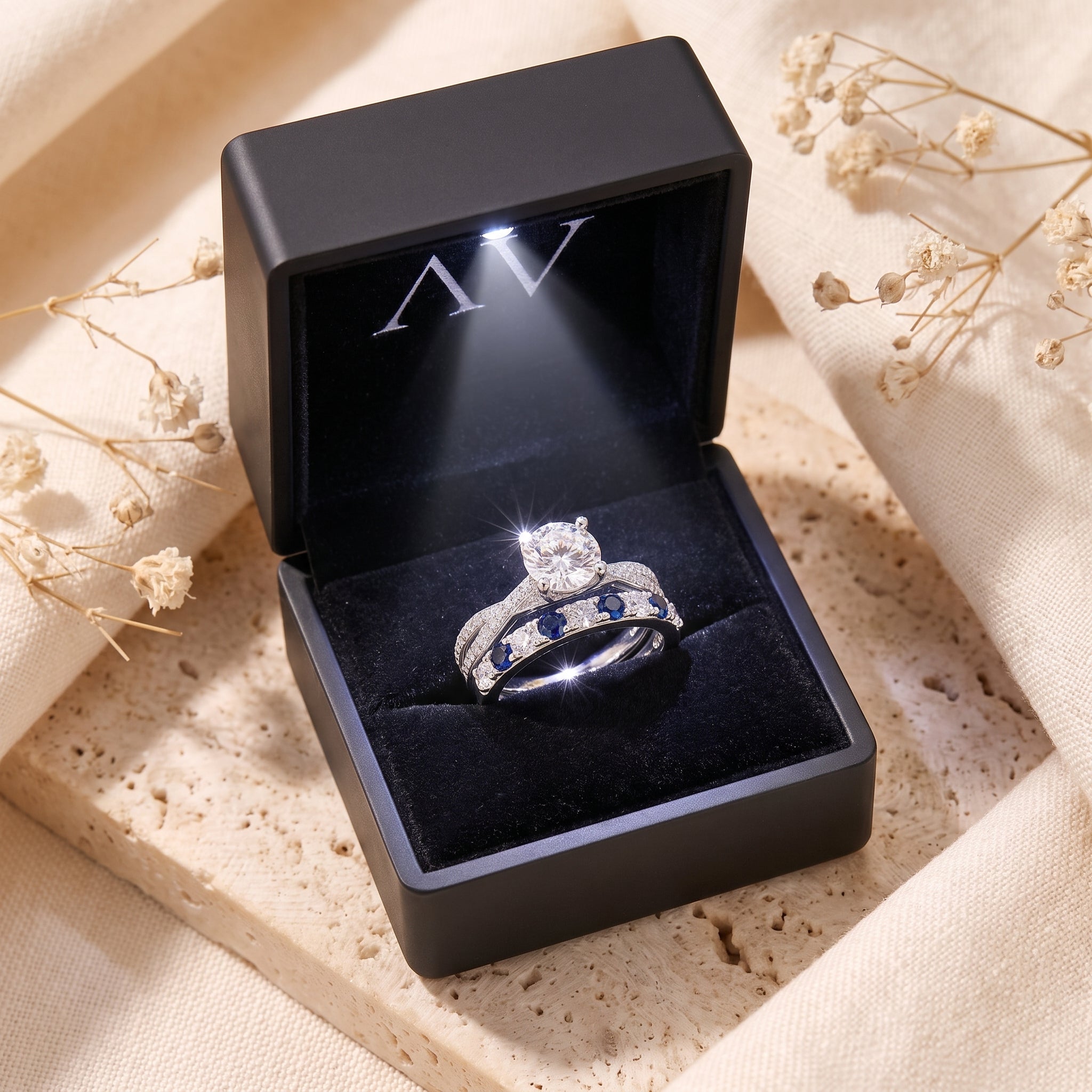 YLQ4575-rings - Premium LED Gift Box Presentation