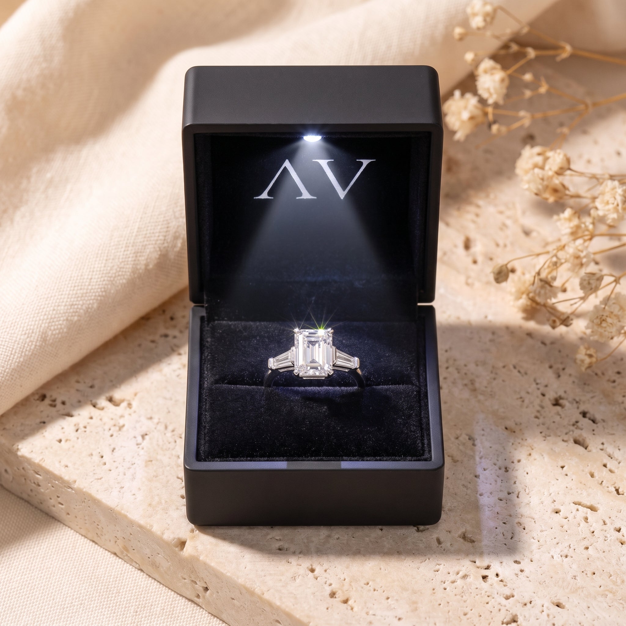 YLQ4683-rings - Premium LED Gift Box Presentation