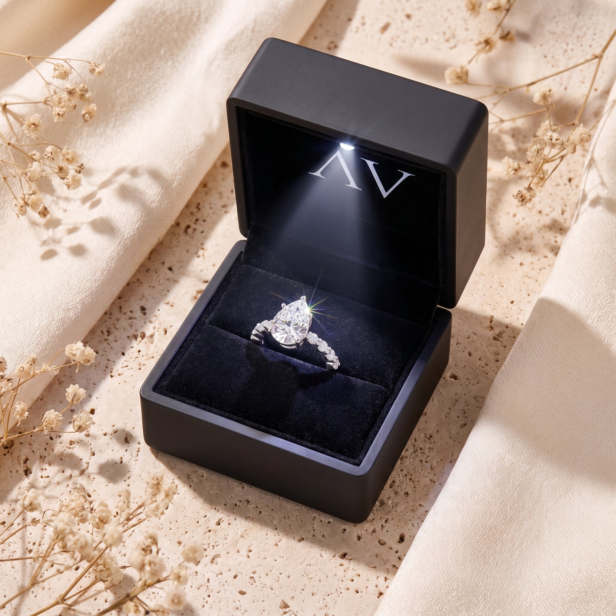YLQ4686-rings - Premium LED Gift Box Presentation