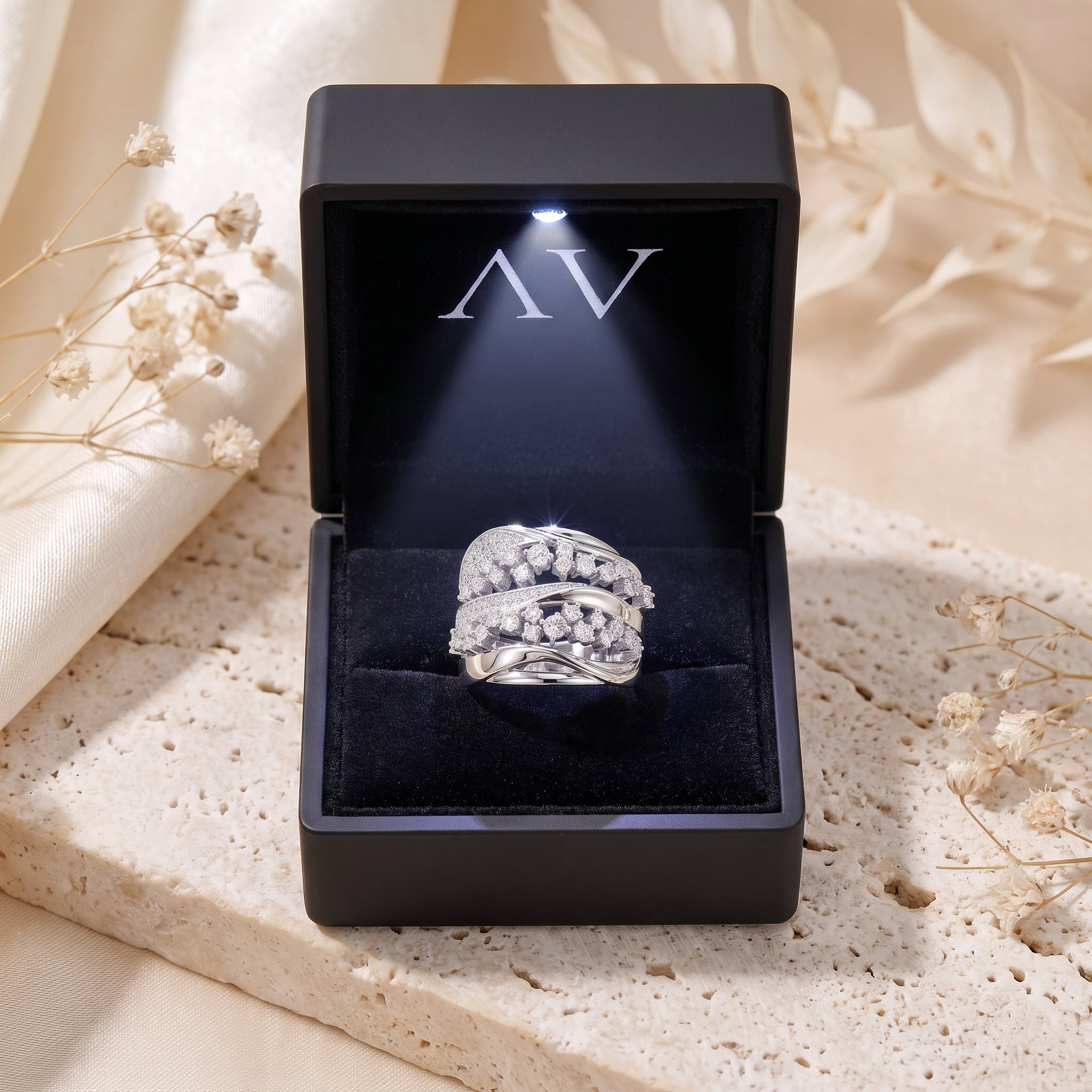 YLQ4800-rings - Premium LED Gift Box Presentation