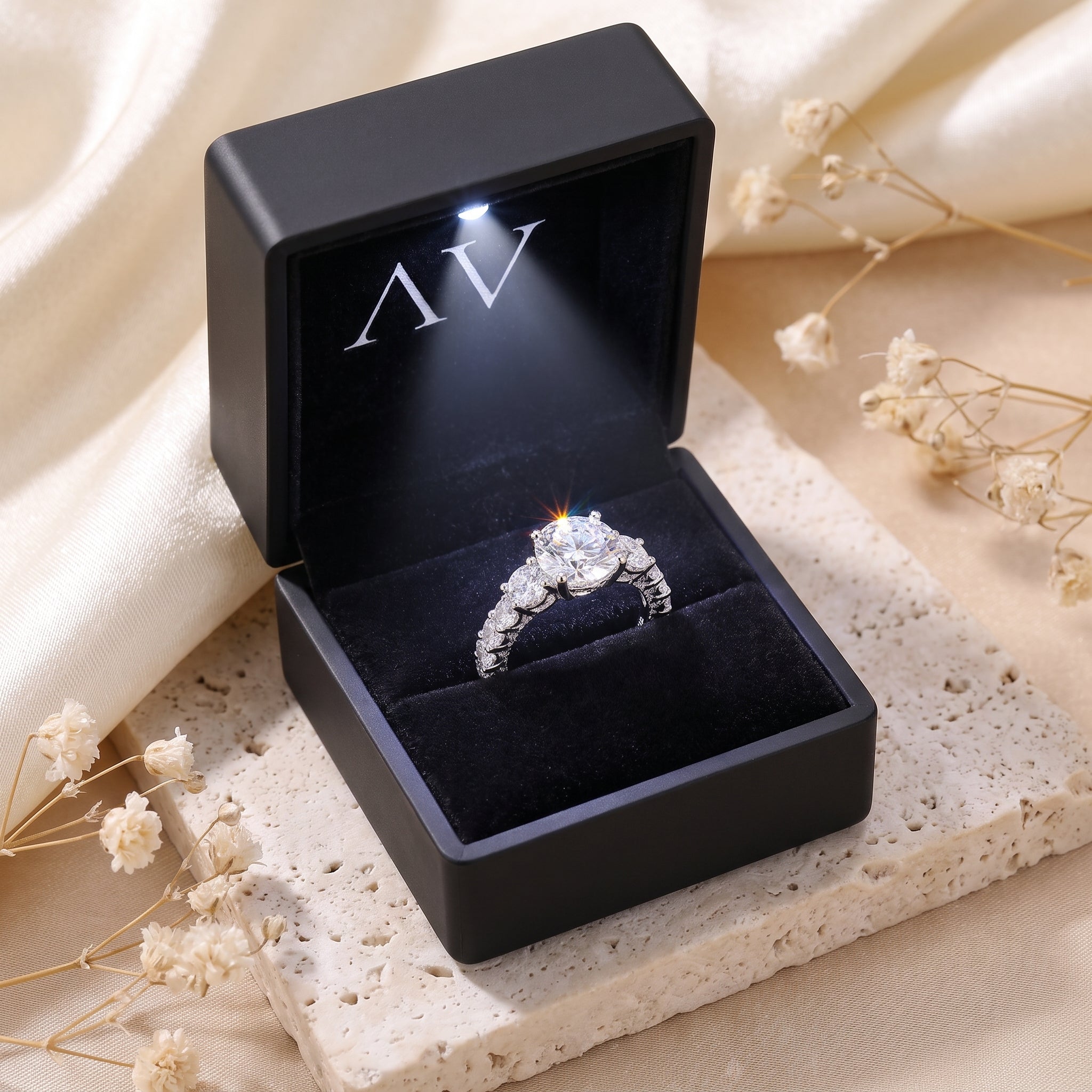 YLQ4811-rings - Premium LED Gift Box Presentation