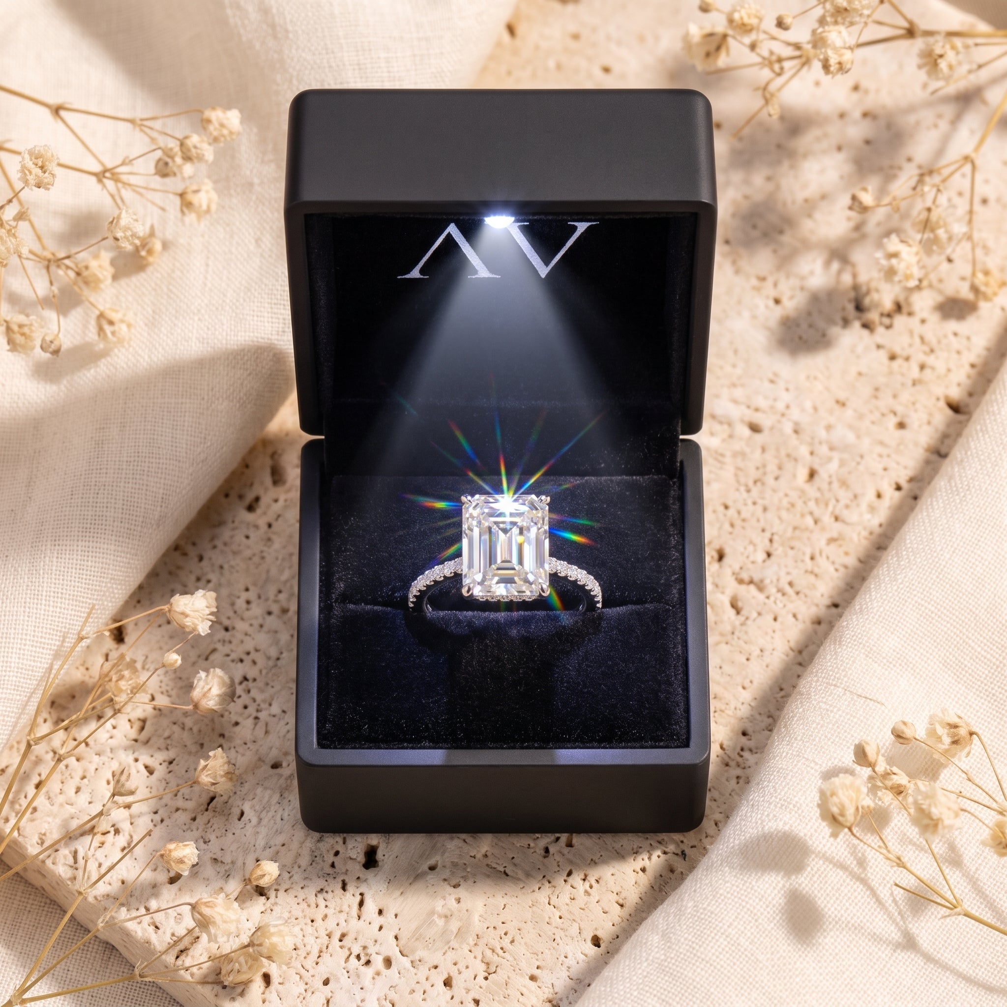 YLQ4819-rings - Premium LED Gift Box Presentation