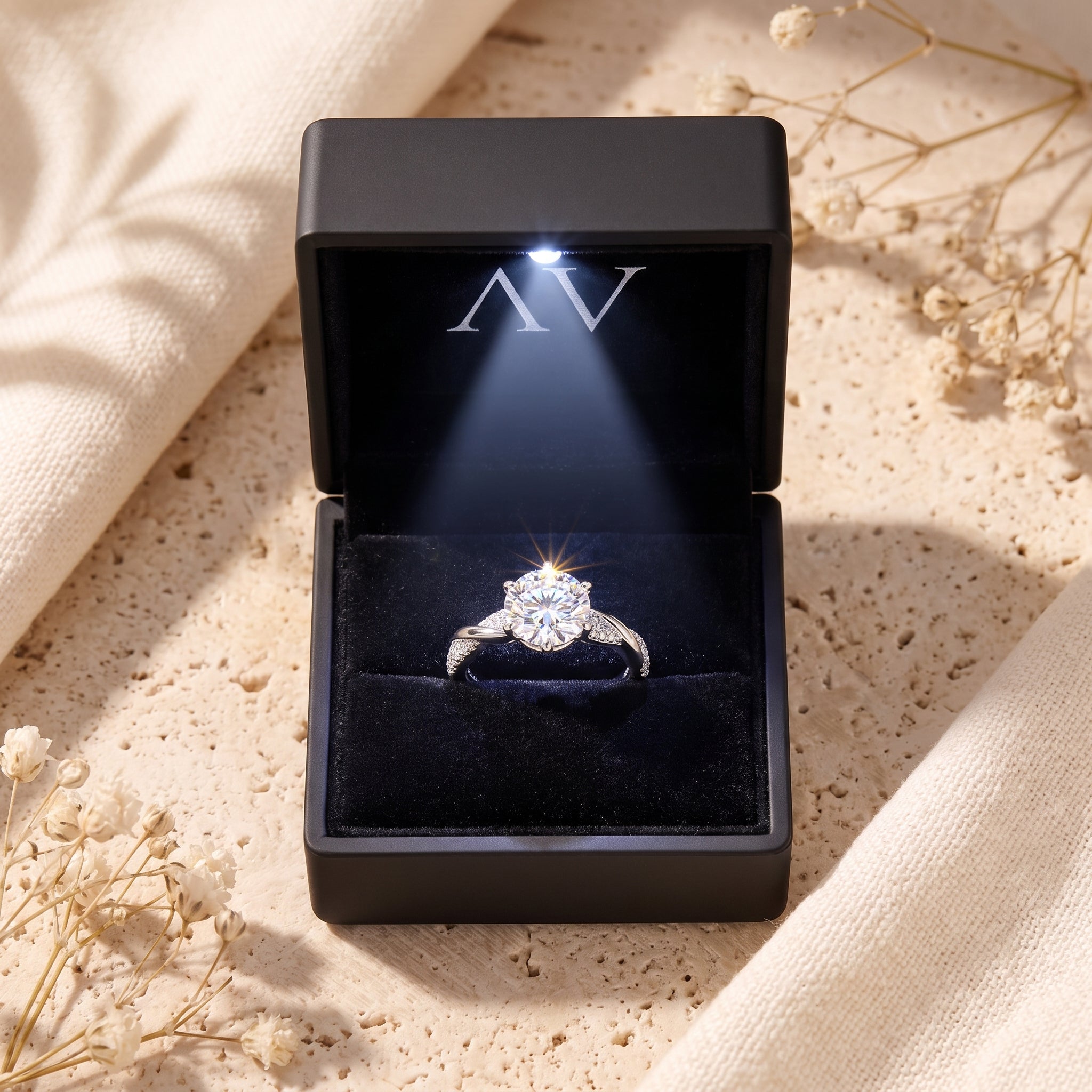 YLQ4859-rings - Premium LED Gift Box Presentation