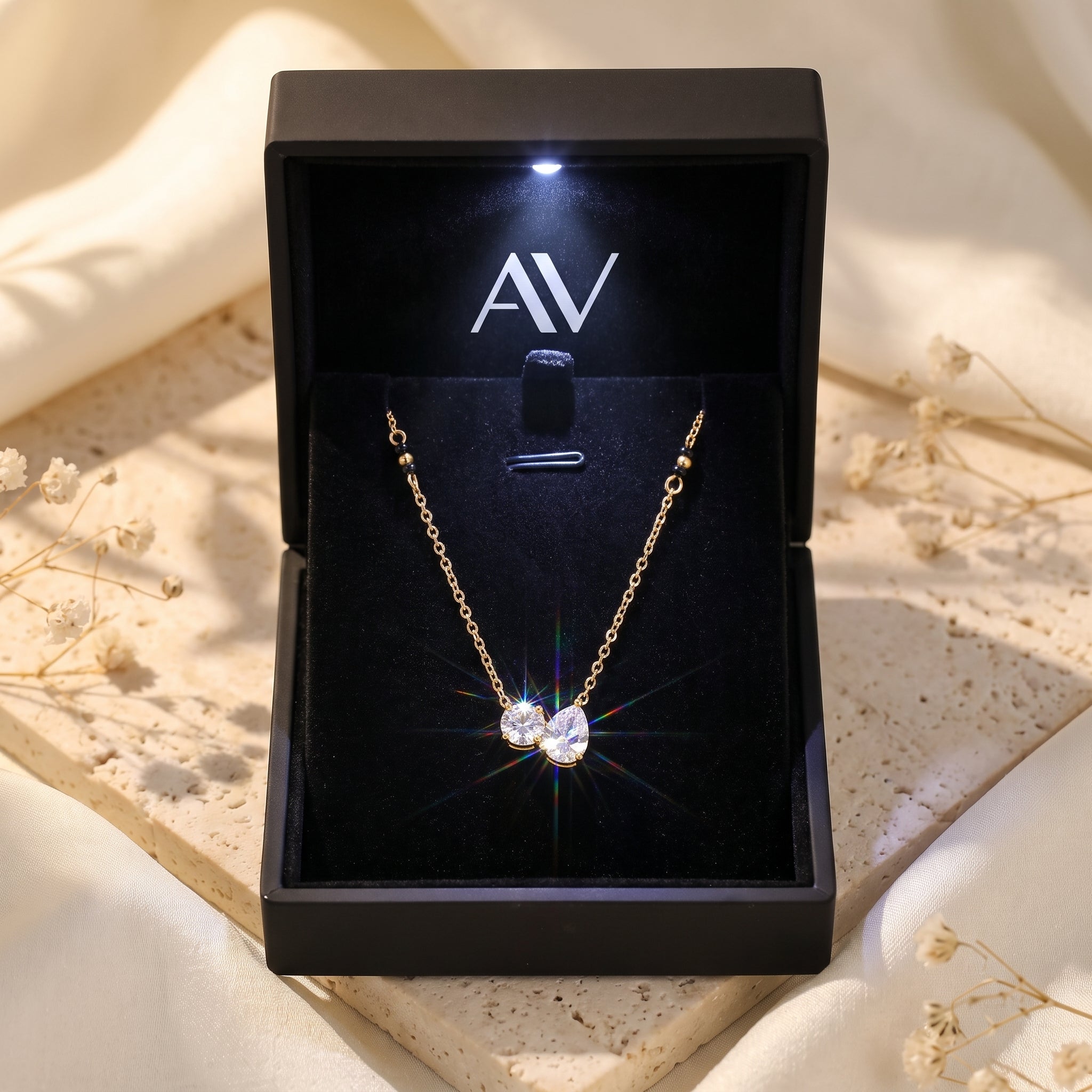 YLQ49091-NECKLACE - Premium LED Gift Box Presentation