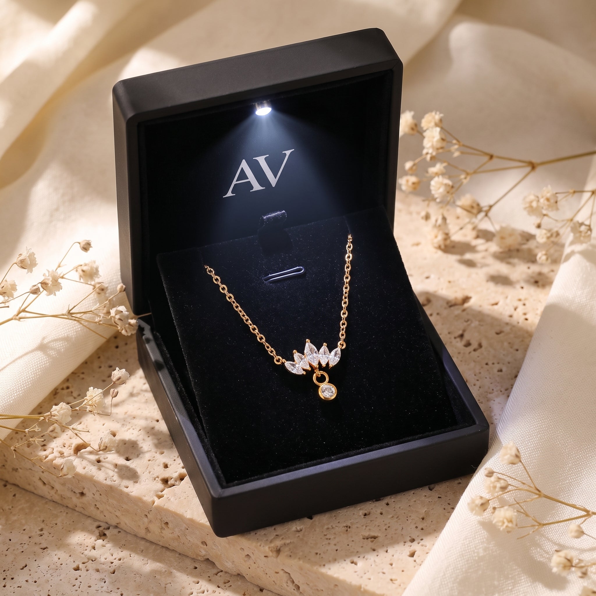 YLQ49152-NECKLACE - Premium LED Gift Box Presentation