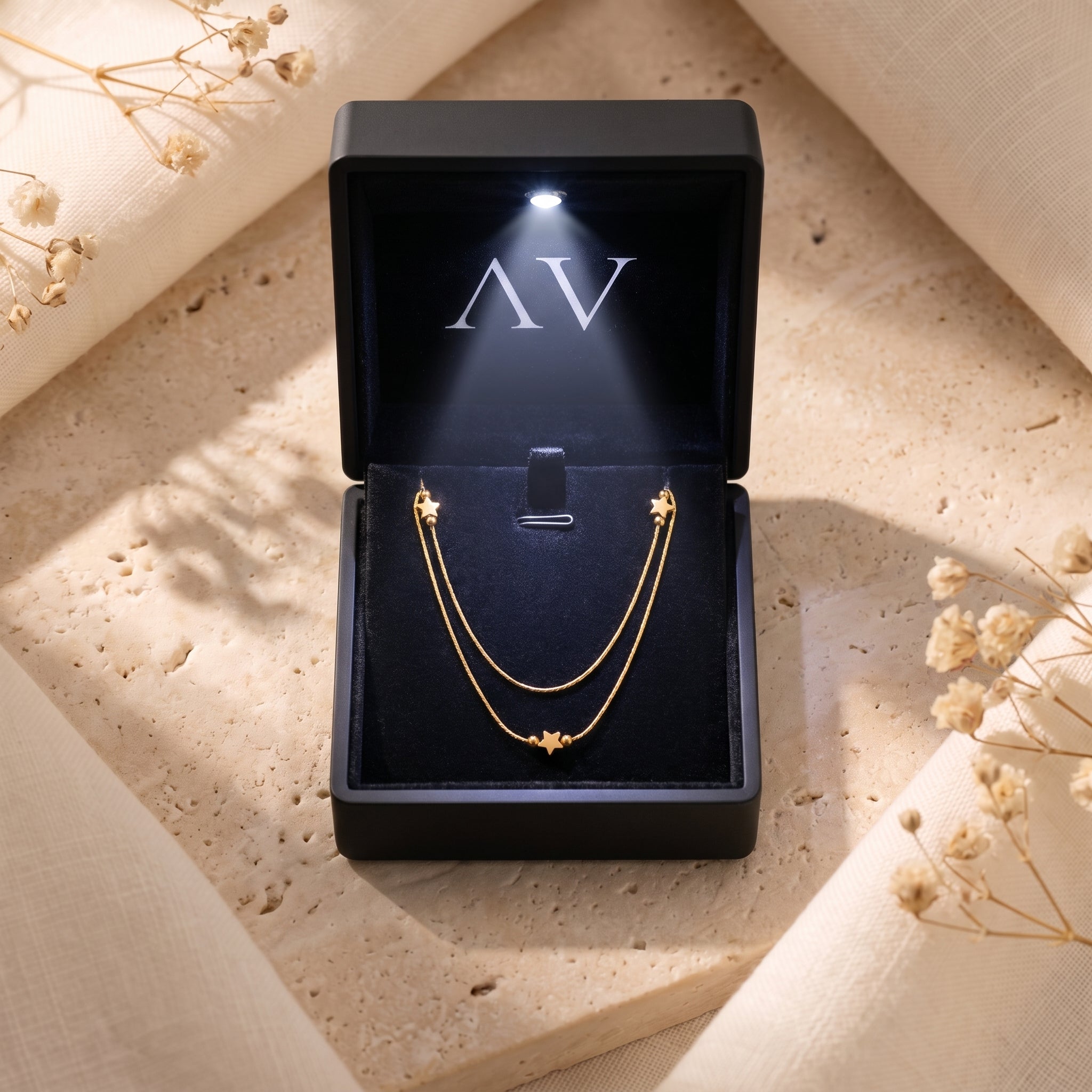 YLQ49166-NECKLACE - Premium LED Gift Box Presentation