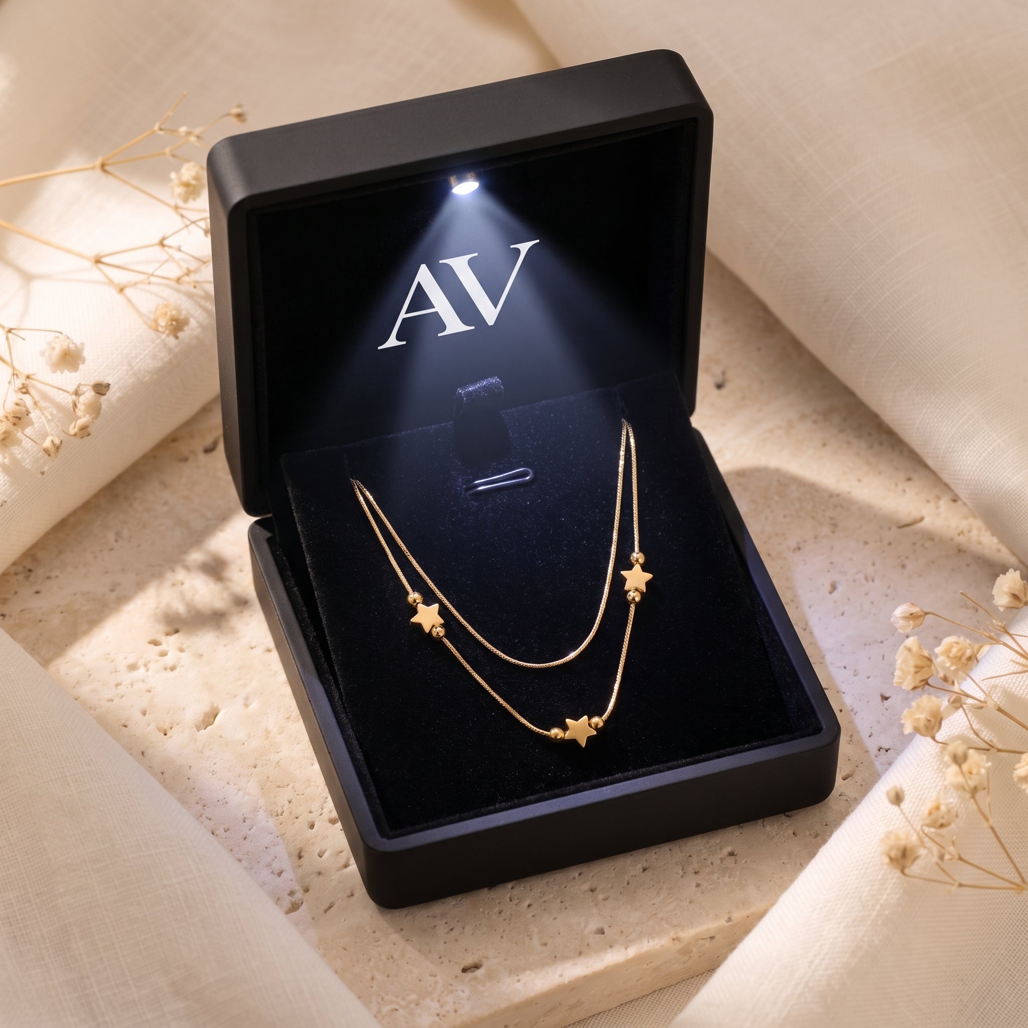 YLQ49166-NECKLACE - Premium LED Gift Box Presentation