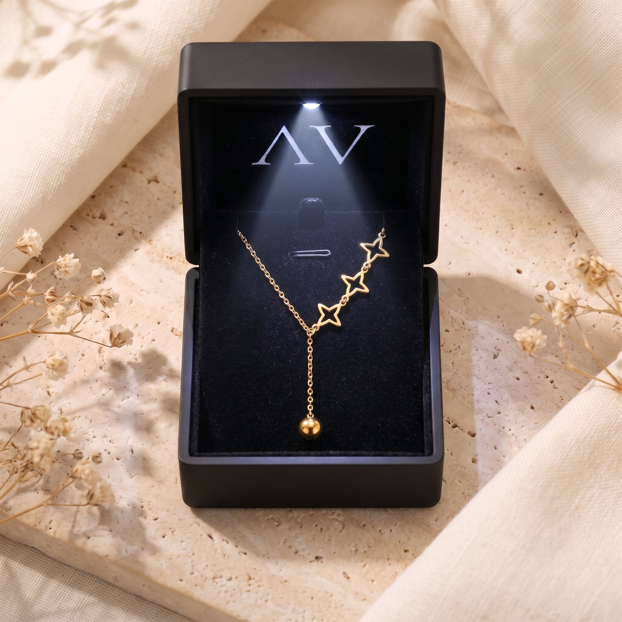 YLQ49193-NECKLACE - Premium LED Gift Box Presentation