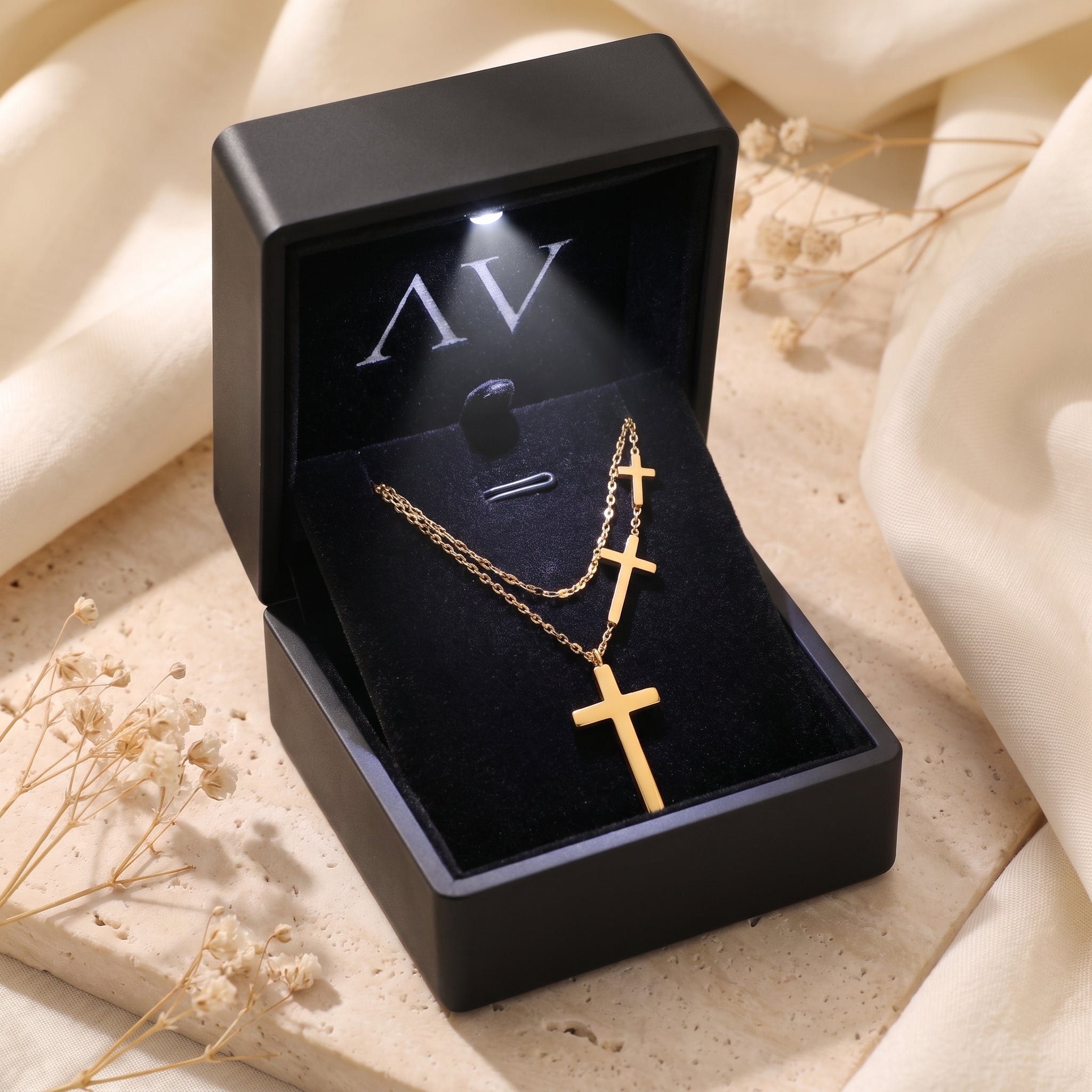 YLQ49205-NECKLACE - Premium LED Gift Box Presentation