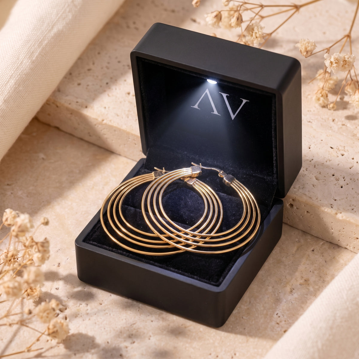 YLQ49208-earrings - Premium LED Gift Box Presentation