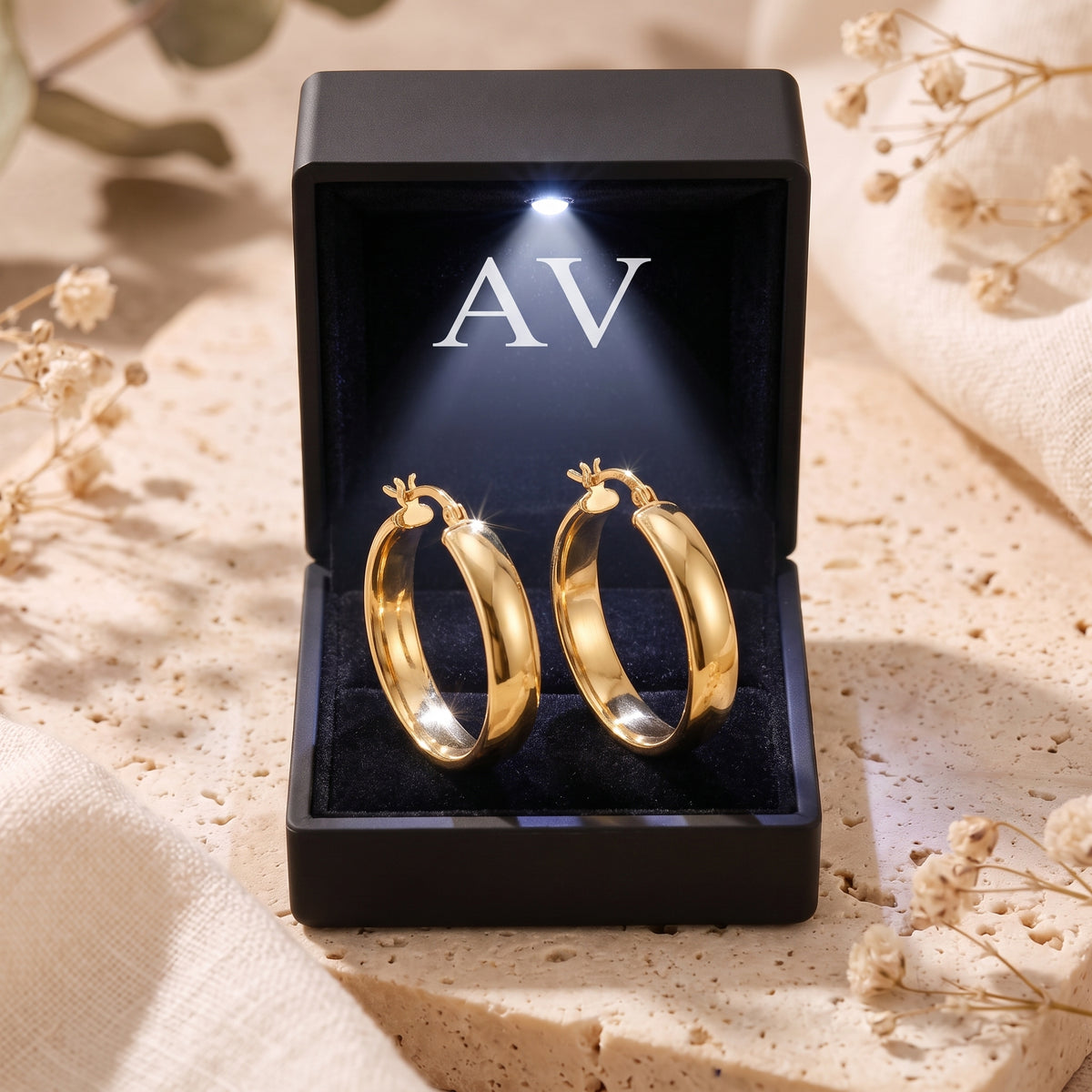 YLQ49209-earrings - Premium LED Gift Box Presentation