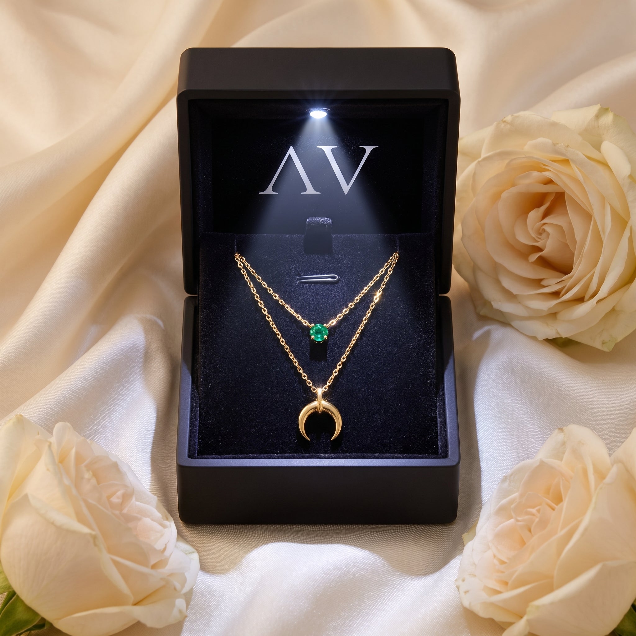 YLQ49391-NECKLACE - Premium LED Gift Box Presentation