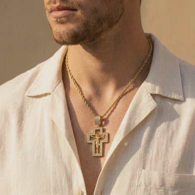 YLQ49698-cross necklace lifestyle video