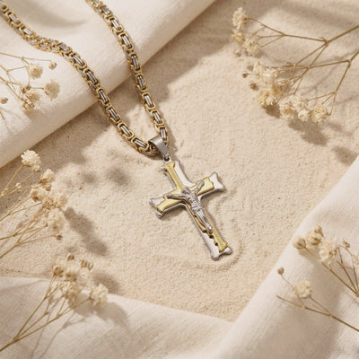 YLQ49656-cross necklace rotation video