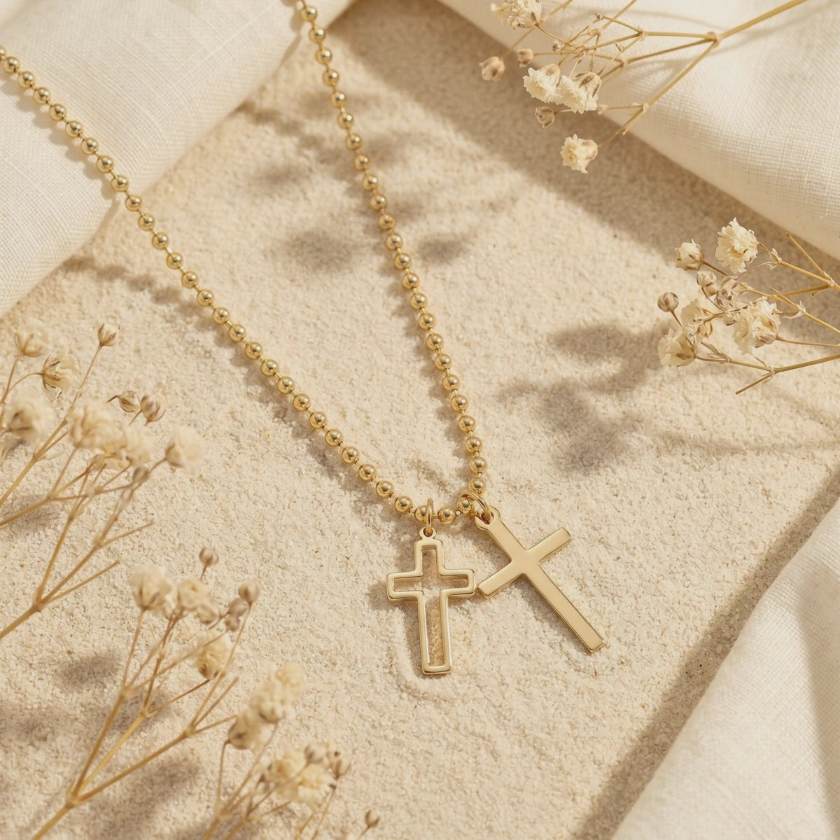YLQ49564-cross necklace rotation video