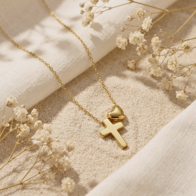 YLQ49544-cross necklace rotation video