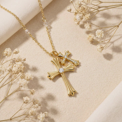 YLQ49557-cross necklace rotation video