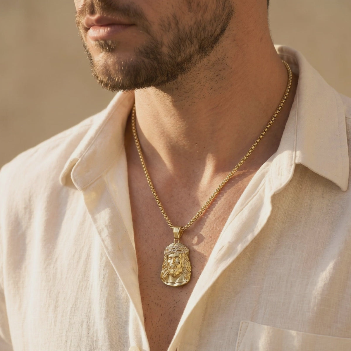 YLQ49700-cross necklace lifestyle video