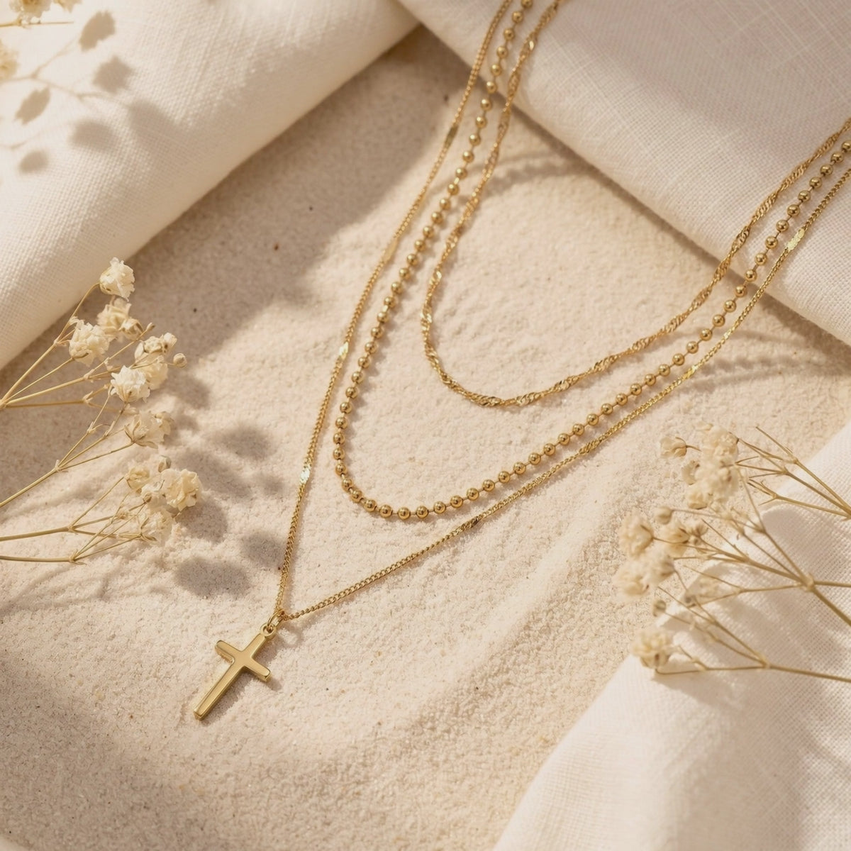 YLQ49577-cross necklace rotation video
