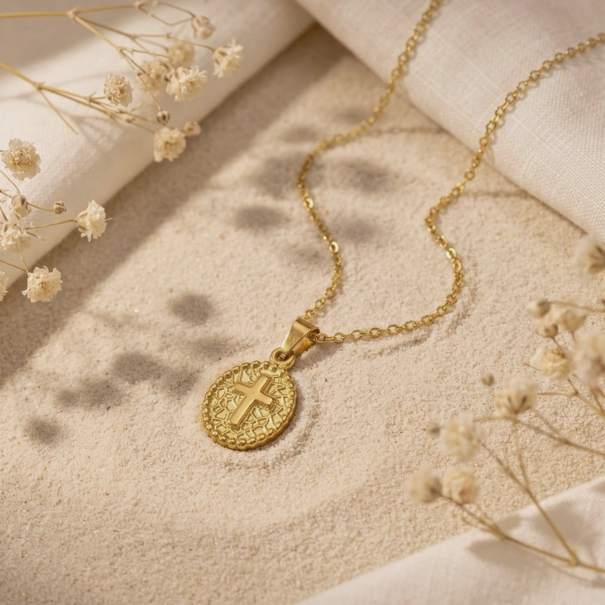 YLQ49647-cross necklace rotation video