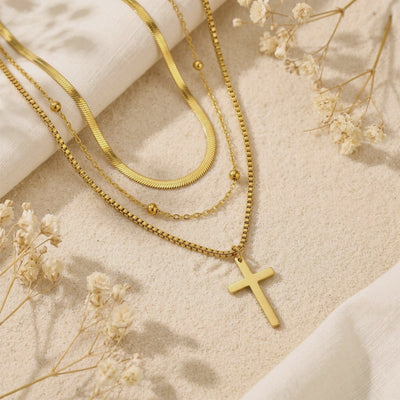 YLQ49582-cross necklace rotation video