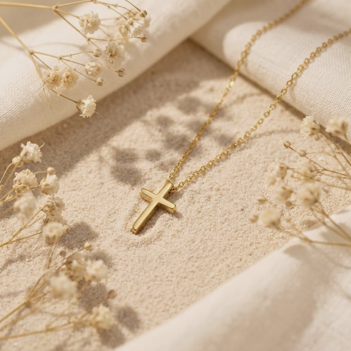YLQ49540-cross necklace rotation video