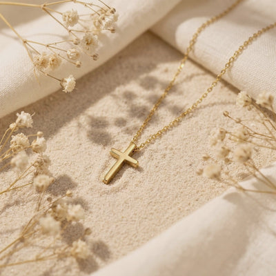 YLQ49540-cross necklace rotation video
