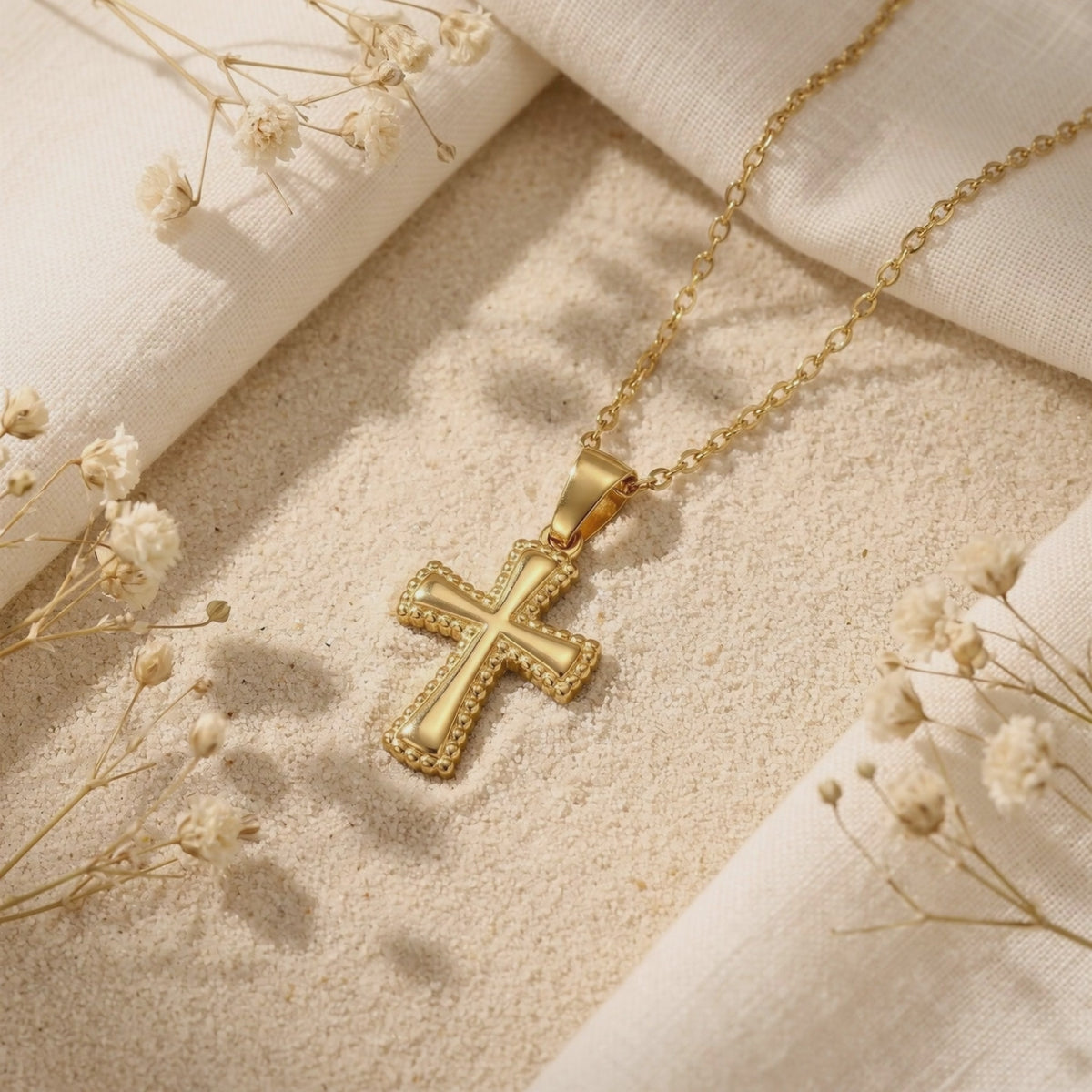 YLQ49659-cross necklace rotation video