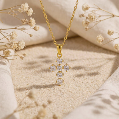 YLQ49568-cross necklace rotation video