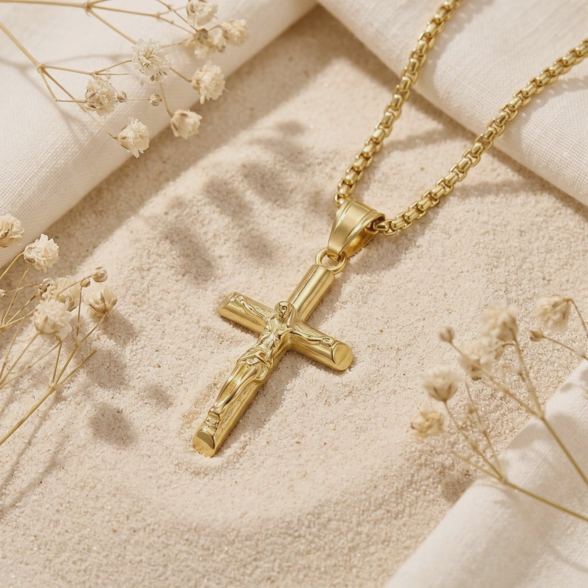 YLQ49649-cross necklace rotation video