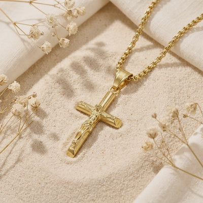 YLQ49649-cross necklace rotation video