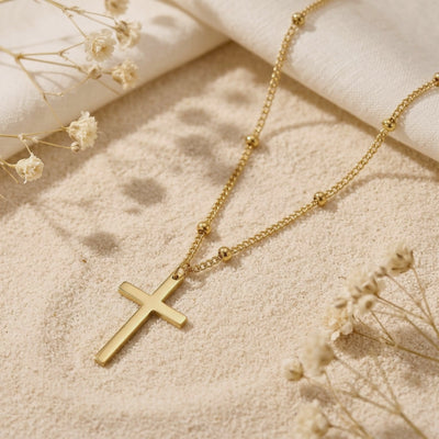 YLQ49580-cross necklace rotation video