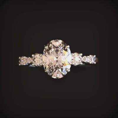 The Alina ring in 14K solid gold