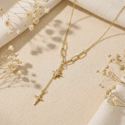 YLQ49584-cross necklace rotation video