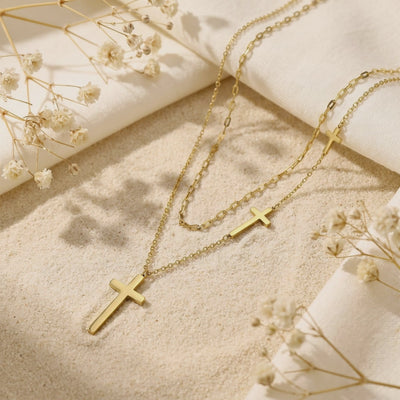 YLQ49558-cross necklace rotation video