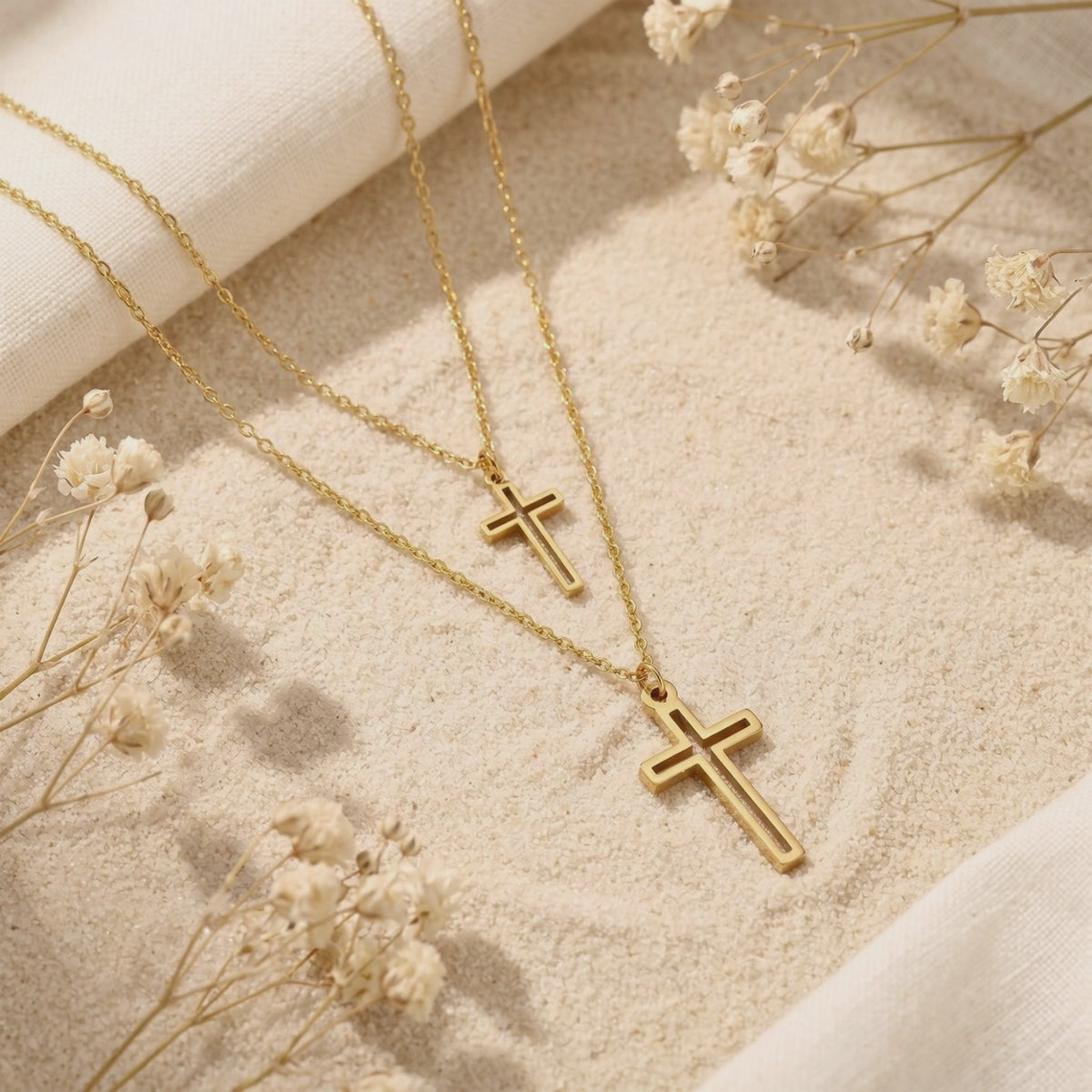 YLQ49571-cross necklace rotation video