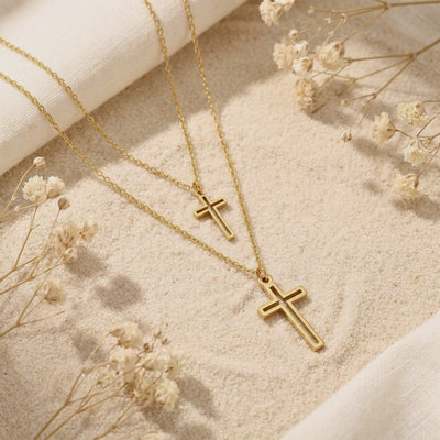 YLQ49571-cross necklace rotation video