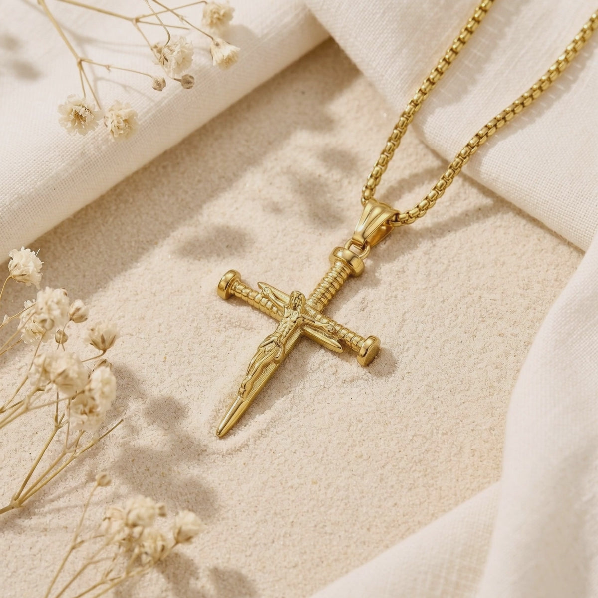 YLQ49697-cross necklace rotation video