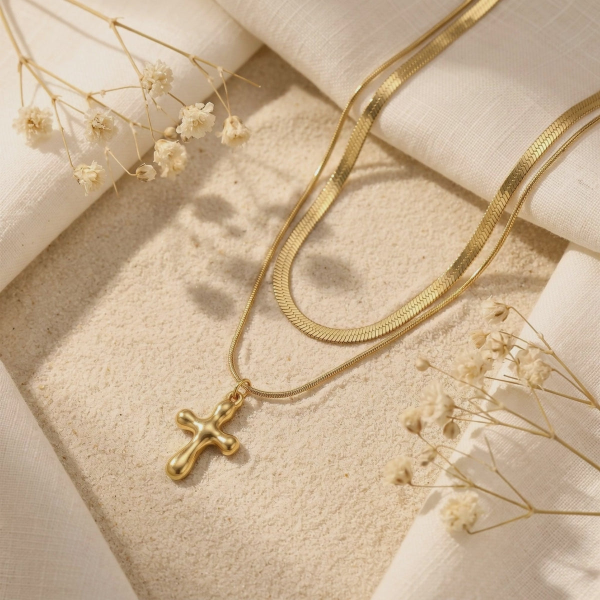 YLQ49574-cross necklace rotation video
