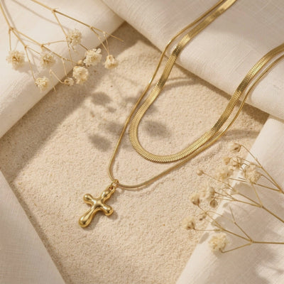 YLQ49574-cross necklace rotation video