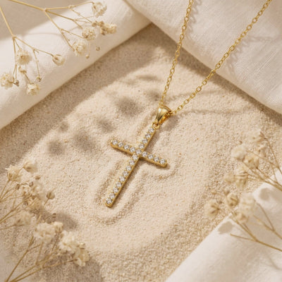 YLQ49553-cross necklace rotation video