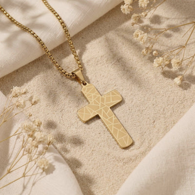 YLQ49693-cross necklace rotation video