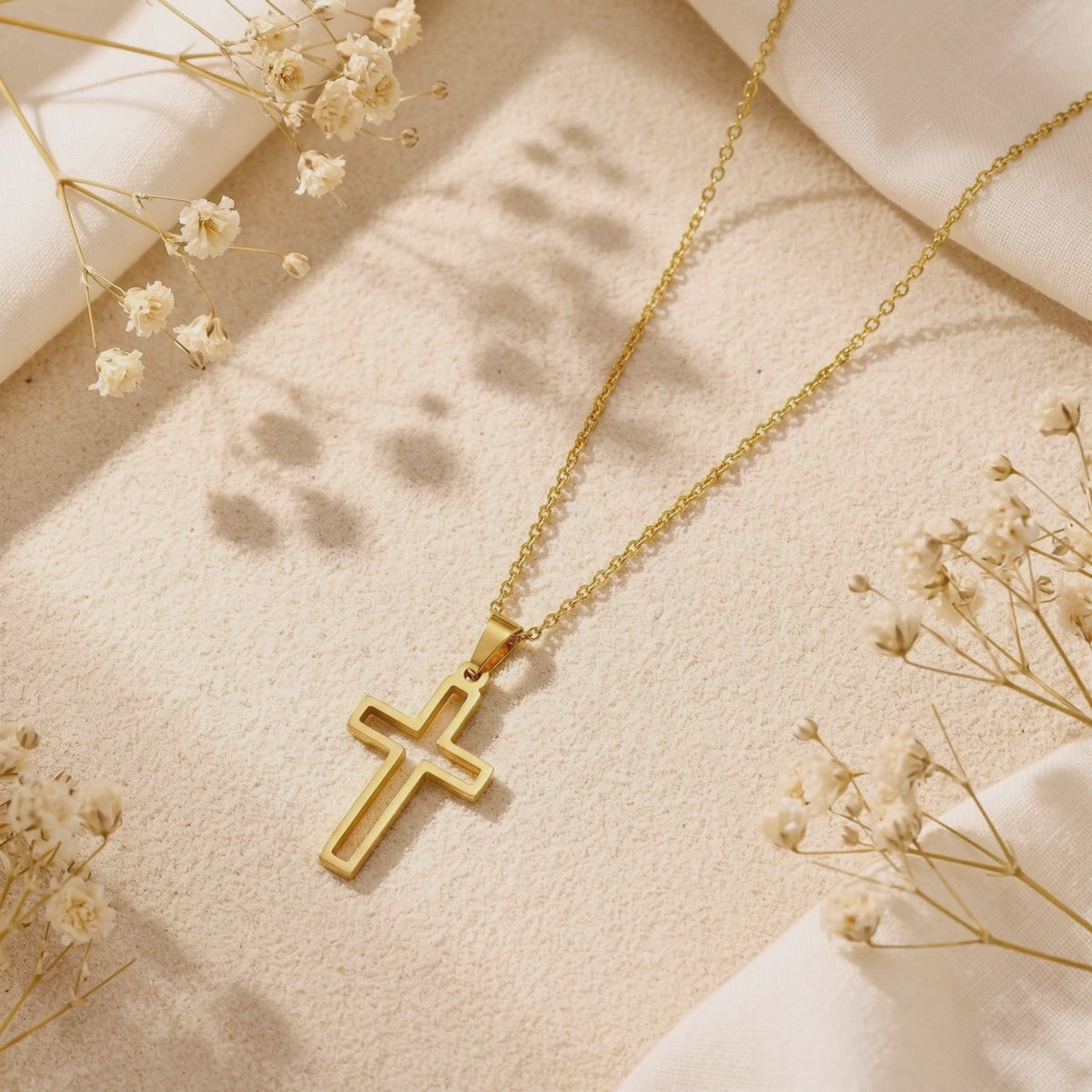YLQ49561-cross necklace rotation video