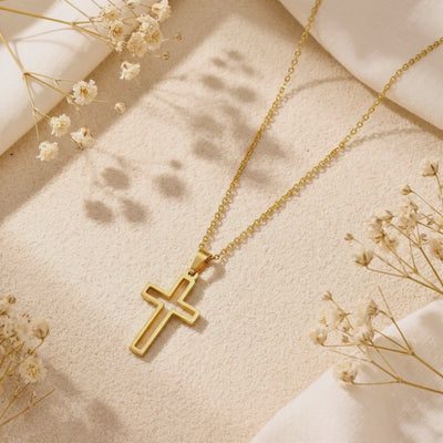 YLQ49561-cross necklace rotation video