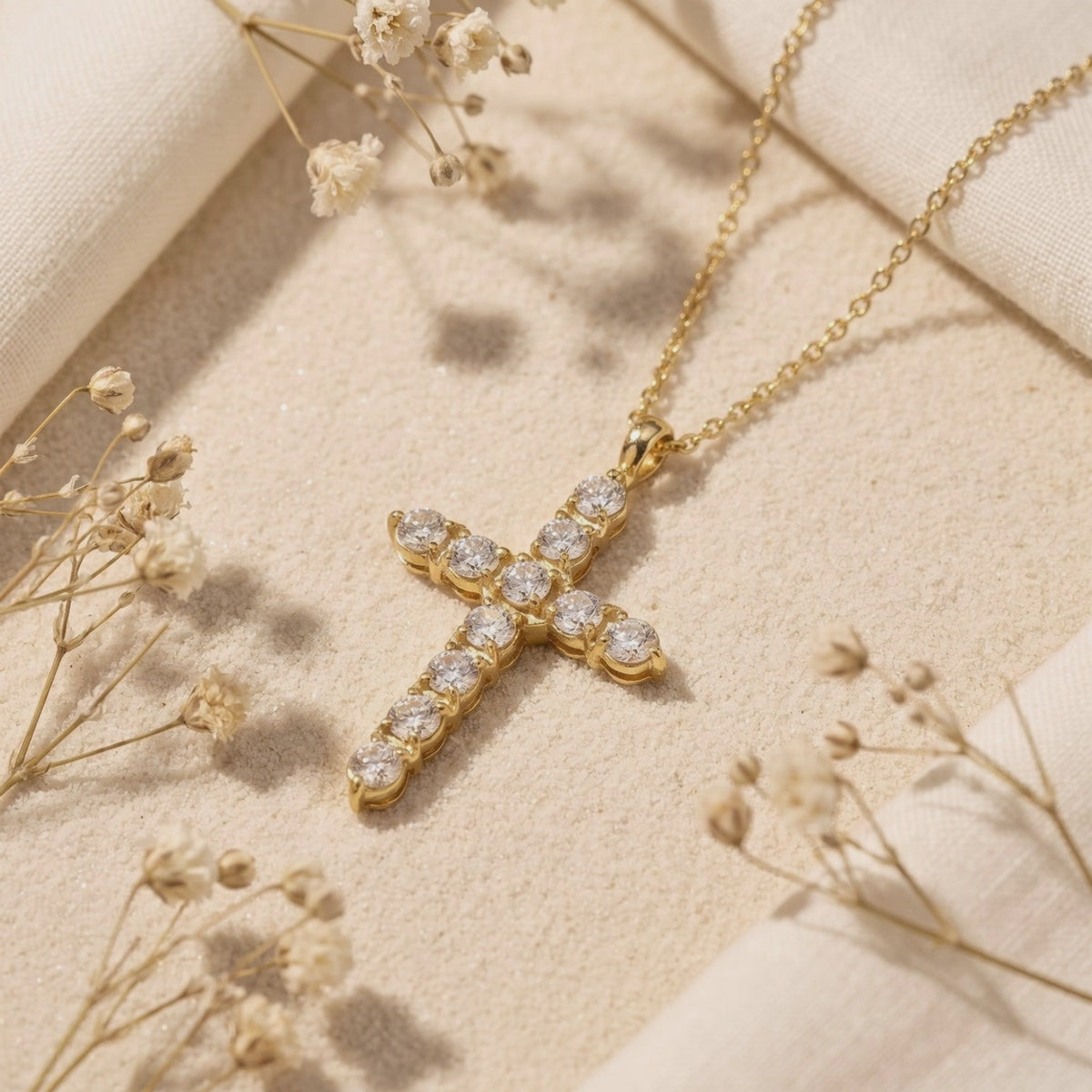 YLQ49551-cross necklace rotation video